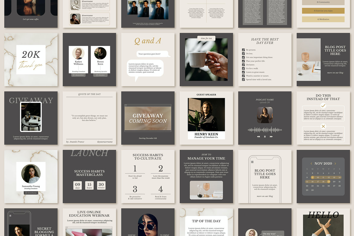 Instagram Template For Coaches, a Social Media Template by Bonumo