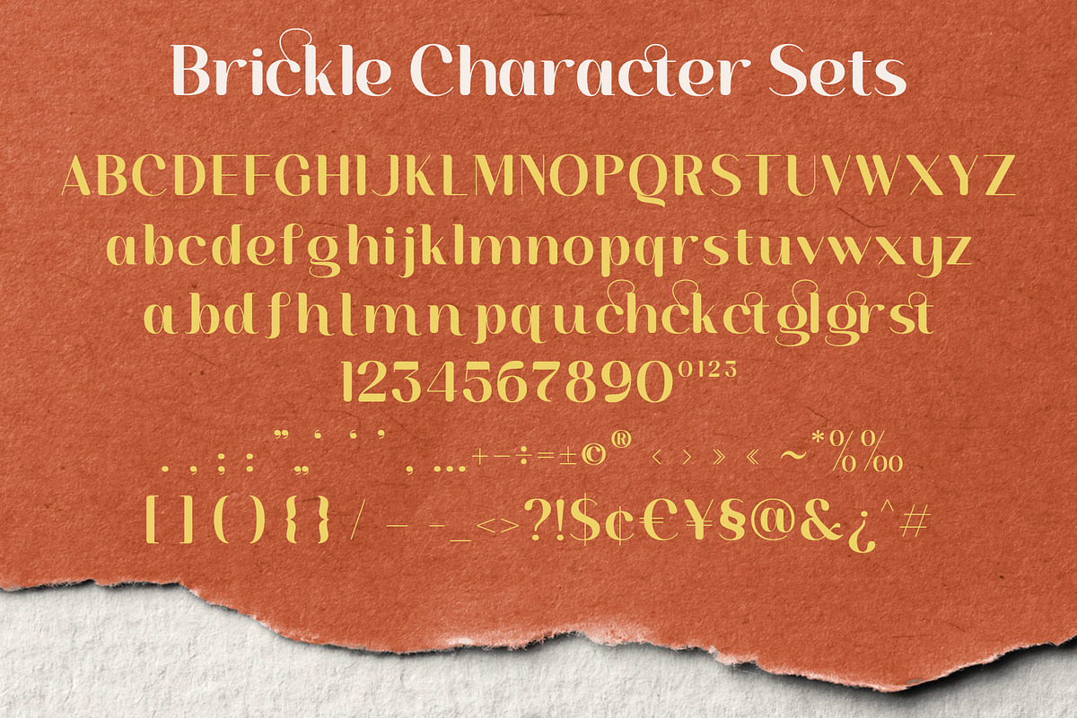 Brickle - Display Font, a Sans Serif Font by Almeera Std (Photo 5 of 5)