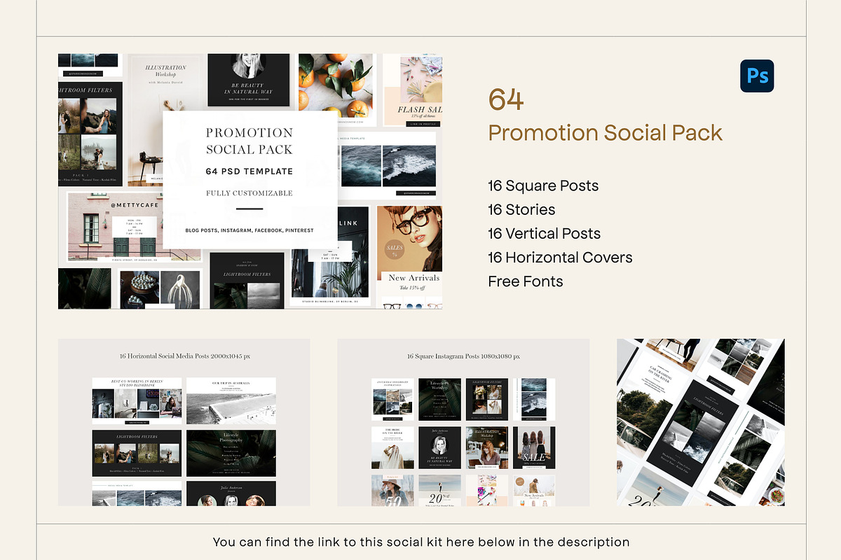 SALE! Social Kit BUNDLE Canva and PS, a Social Media Template by Sparrow & Snow (Photo 19 of 20)