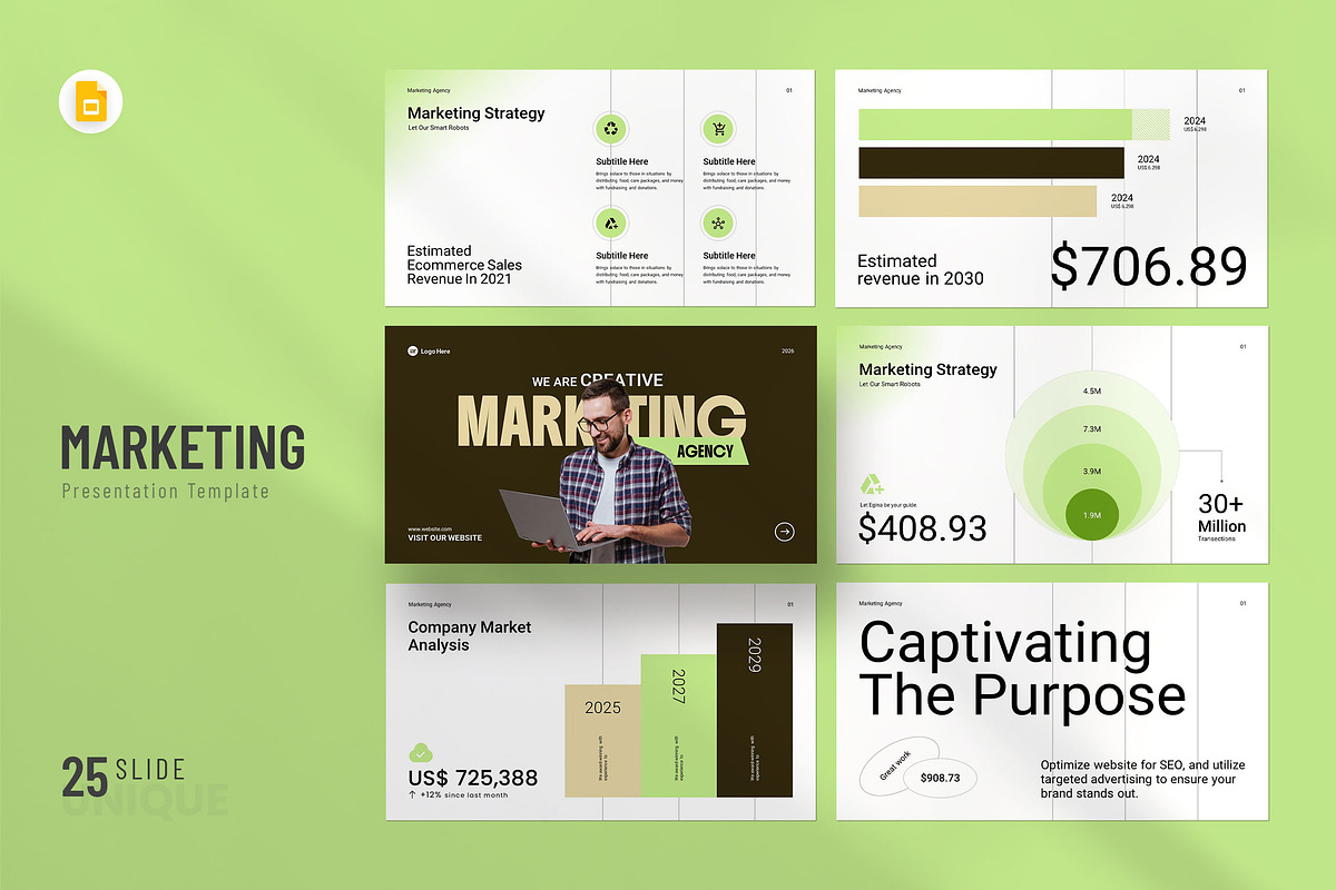 Marketing Agency Presentation, a Presentation Template by KreateTribe (Photo 4 of 6)
