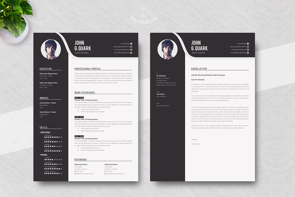 Resume/CV, a Resume Template by Mr-Template (Photo 2 of 5)