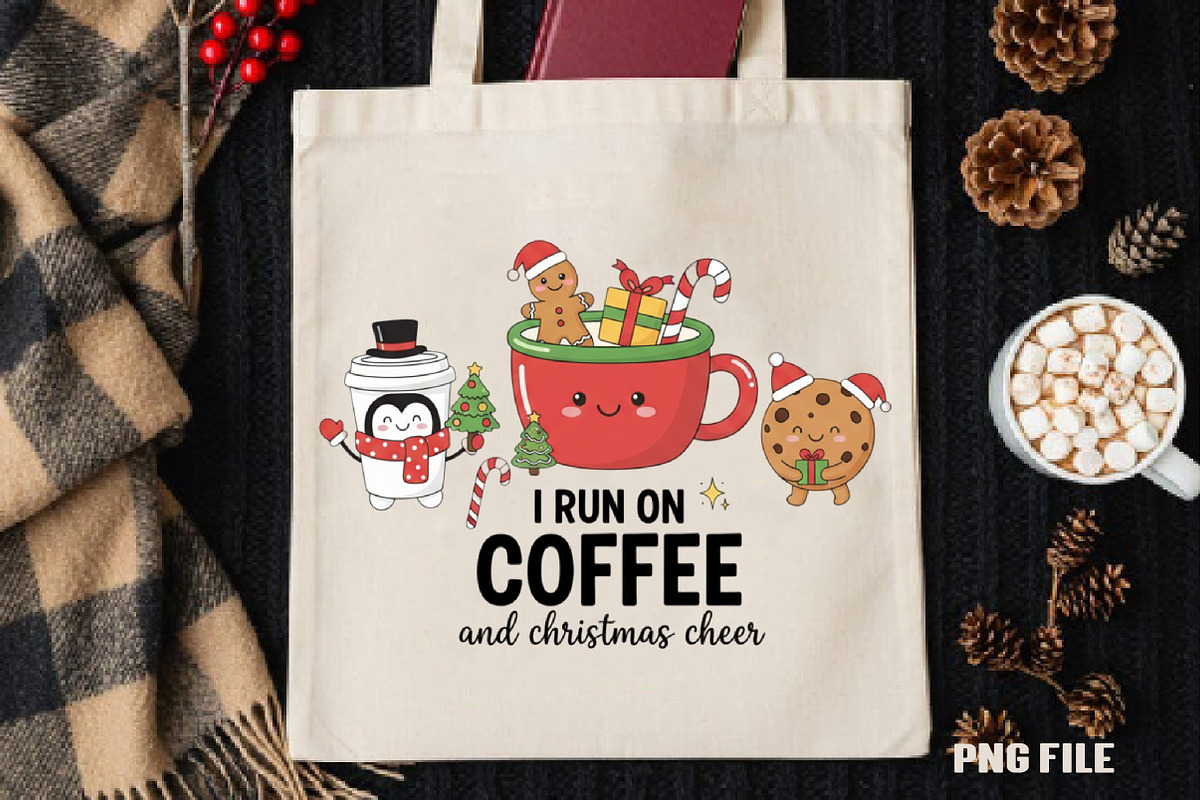 I Run On Coffee And Christmas Cheer, an Illustration by DreamCafeArt (Photo 4 of 4)