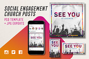 Church social engagement posts, a Templates & Theme by Sync Design Soultions (Thumbnail 1 of 2)