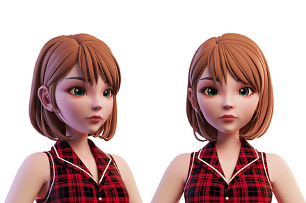 3D Stylized Girl_SG3FC, a Characters & Person 3D Model by LomellRueca