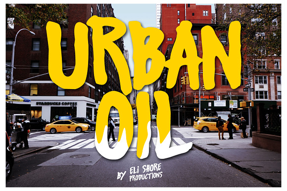 Urban Oil Typeface preview 7