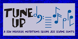 Tune Up JNL, a Symbol Font by Jeff Levine Fonts