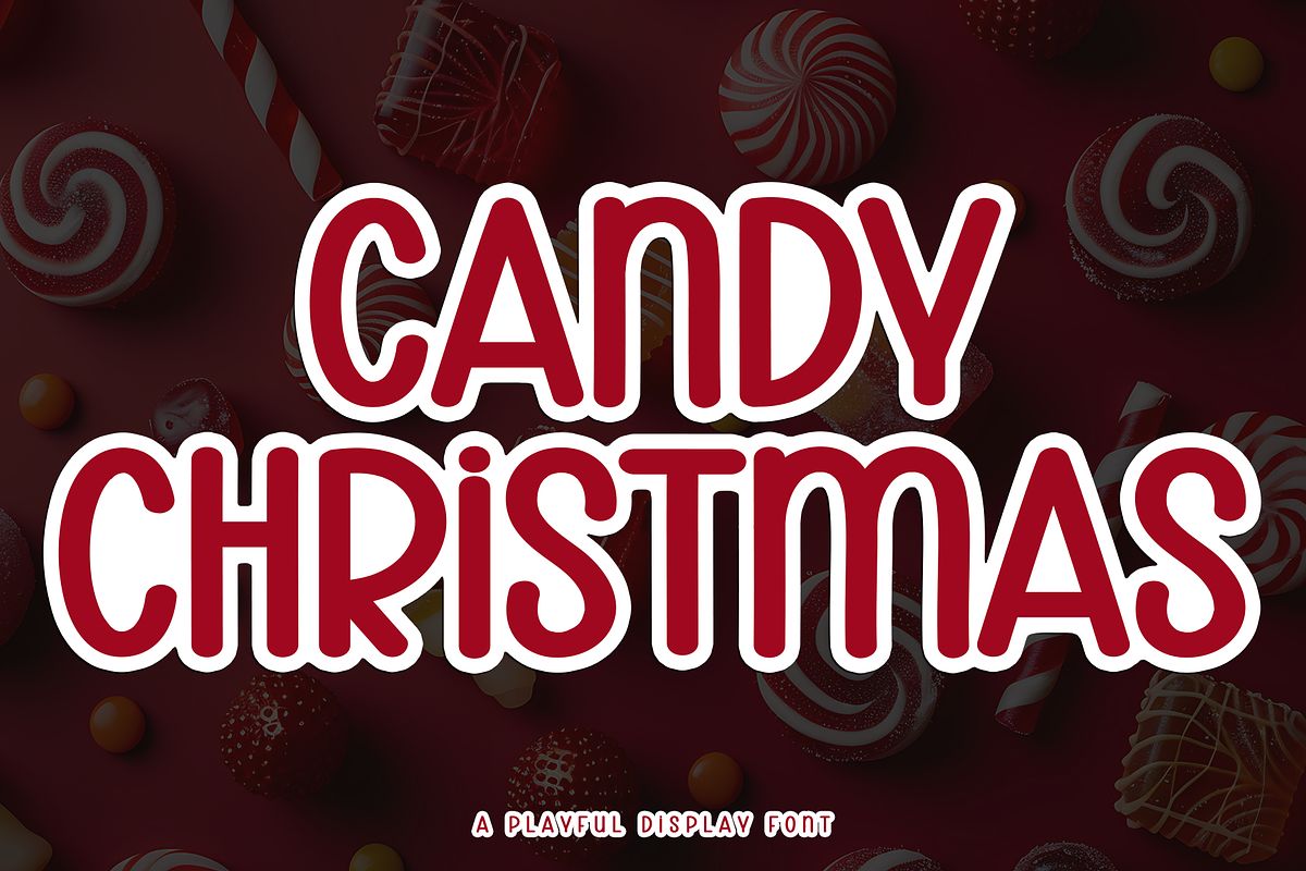 Candy Christmas | Script Font, a Script Font by Scratchones (Photo 1 of 3)