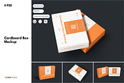 Cardboard Box Mockup, a Packaging Mockup by DSNA Mockup (Thumbnail 1 of 5)