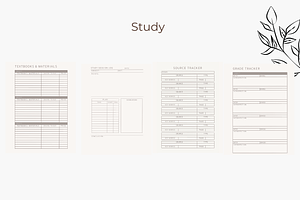 Study Planner Canva Tempalte