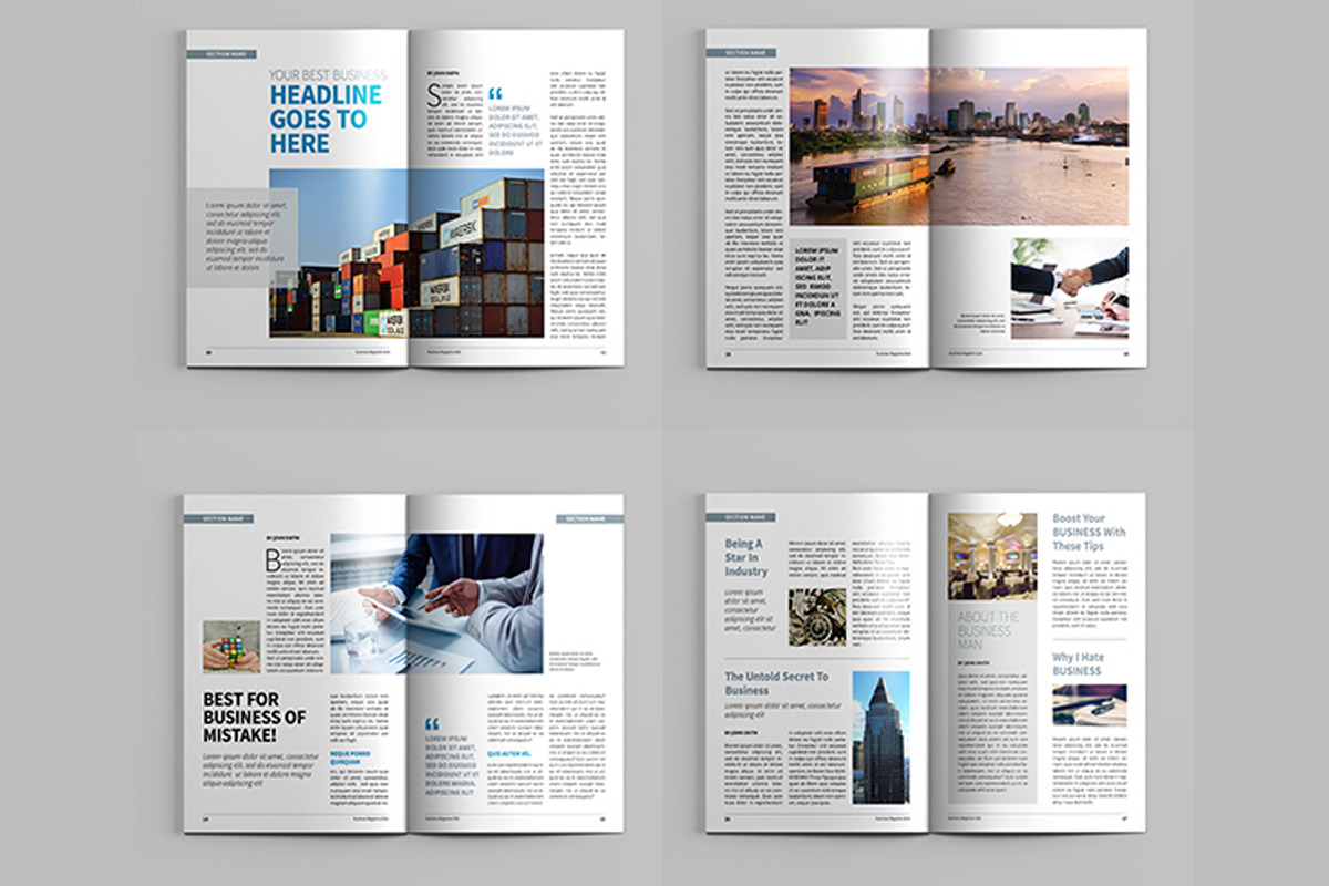 Business Magazine Template, a Magazine Template by xtratimebd (Photo 6 of 6)