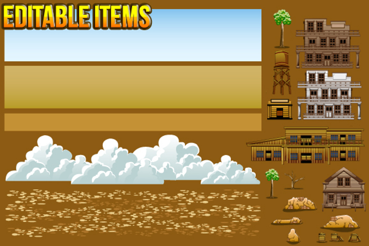 3 Set Game Background, an Illustration by erkoudesign (Photo 3 of 7)