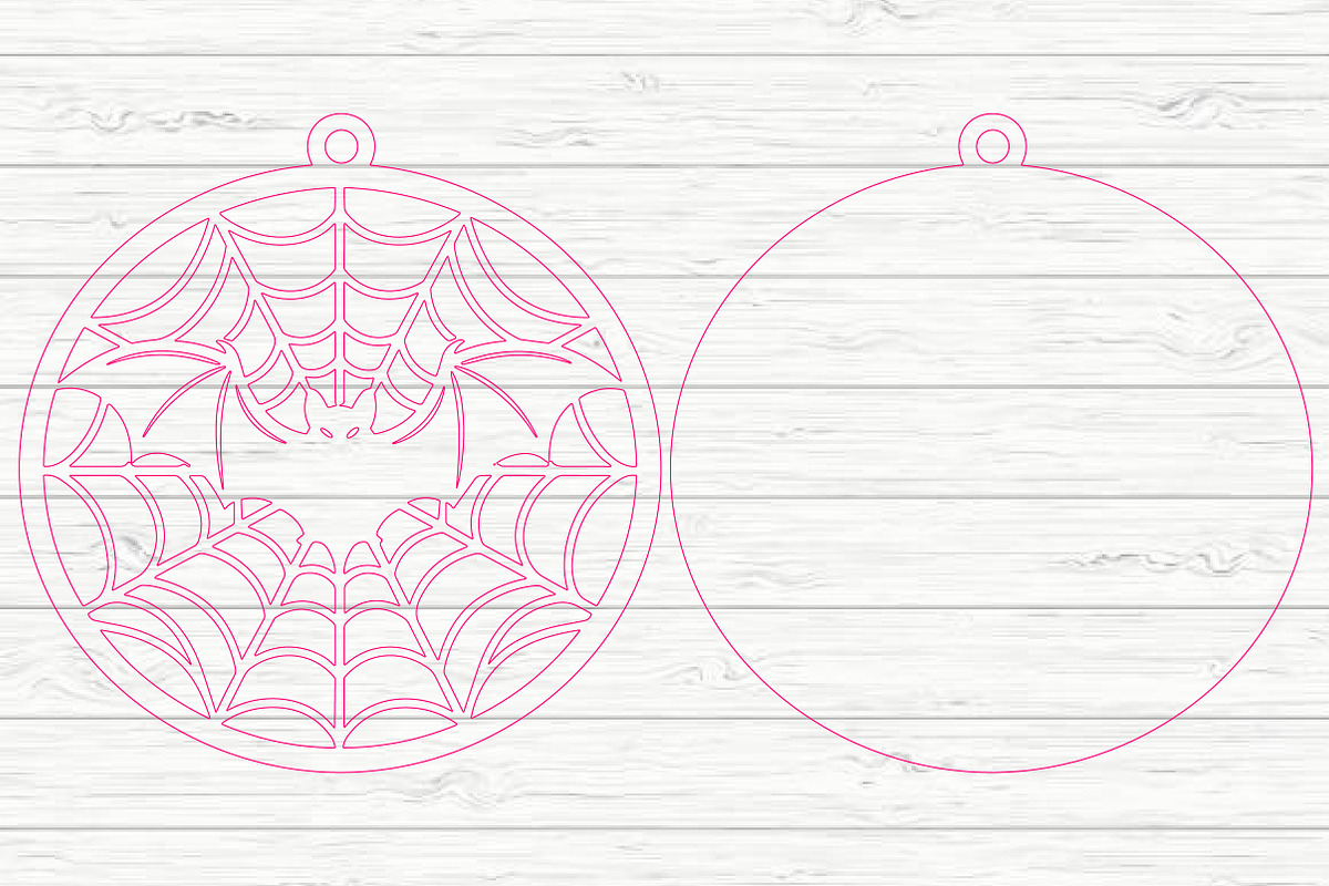 Halloween Bat Spider Web Laser Cut, an Object Graphic by Layerology (Photo 3 of 3)