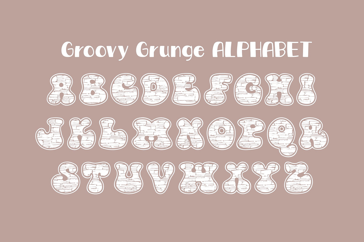 Groovy Grunge OTF, a Symbol Font by DREAMs Soul G. (Photo 4 of 5)