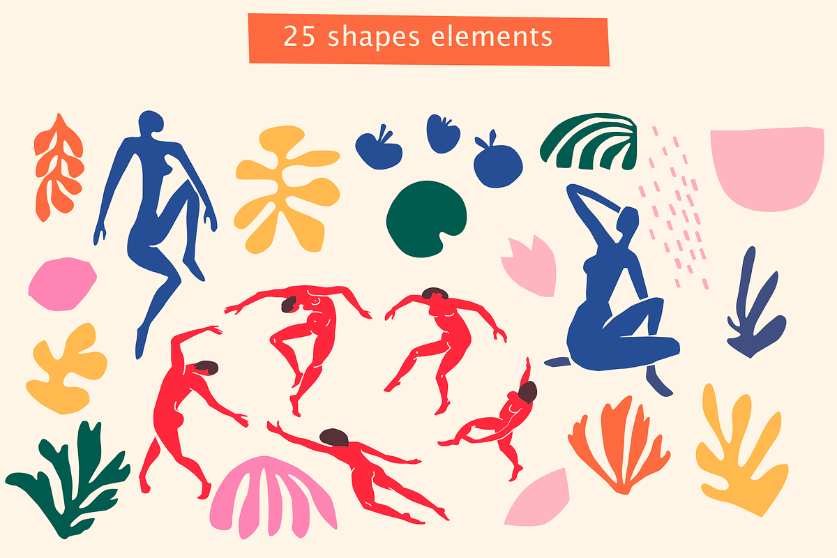 Matisse collages art, a Pattern Graphic by ms Julia Nova (Photo 3 of 6)