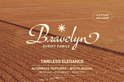 Bravelyn Script Family, a Script Font by Get Studio (Thumbnail 1 of 12)