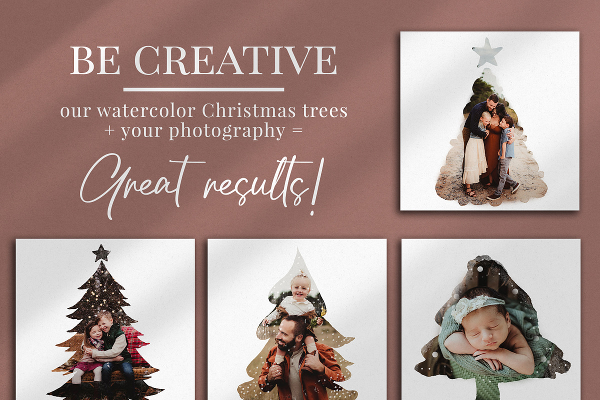 Christmas trees photo masks, a Layer Style Add-On by BrownLeopard (Photo 3 of 6)
