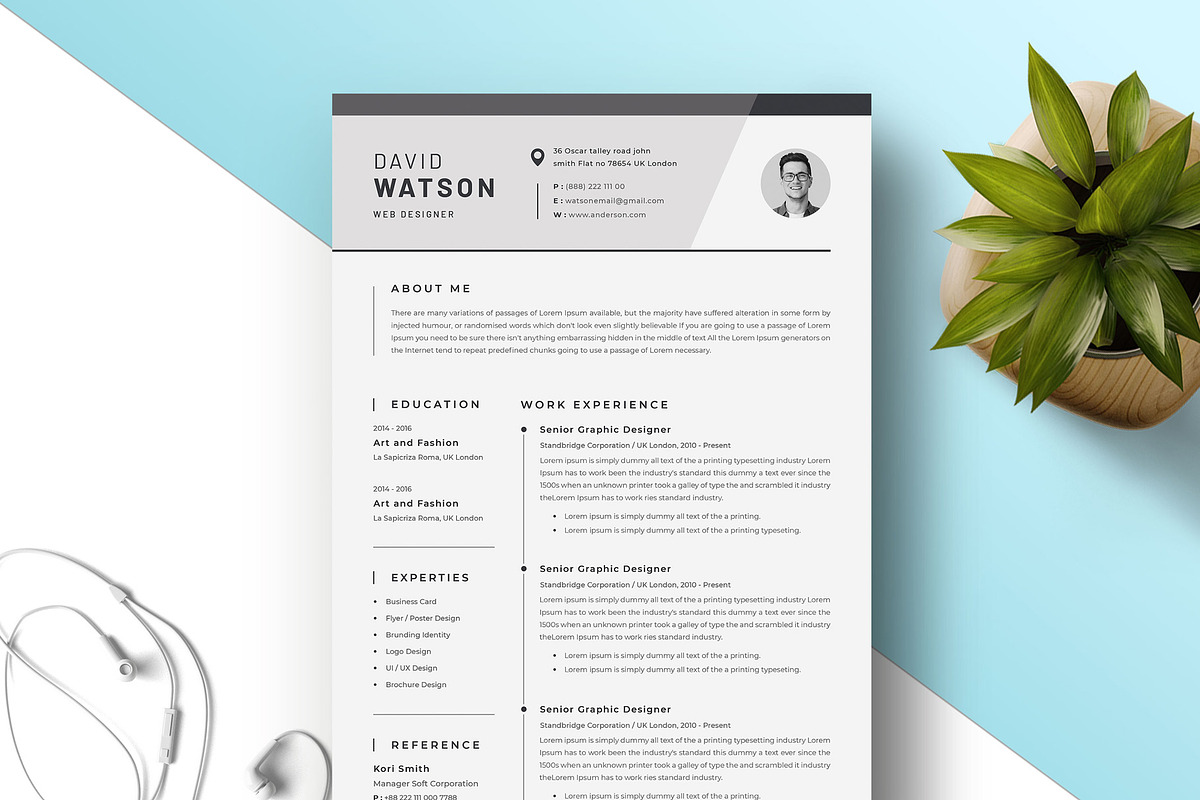 Resume Template, a Resume Template by PicoartBd (Photo 1 of 4)