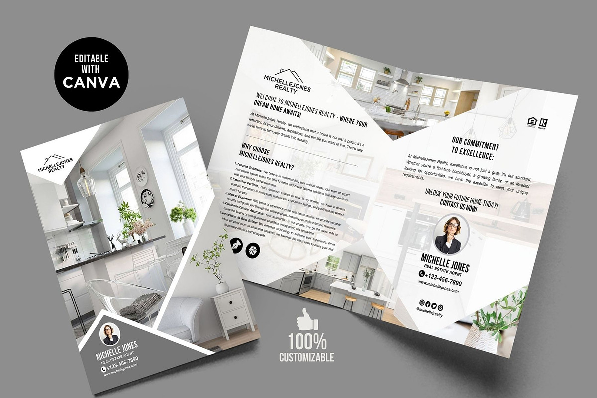 Luxury Realtor Introduction Brochure, a Brochure Template by CreativeVinesStore (Photo 5 of 7)