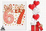 Funny Six Seven Valentine Coquette, an Illustration by Daily.Designs (Thumbnail 4 of 5)