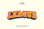 Text Effect League, a Layer Style Add-On by Navy Graphic (Thumbnail 1 of 2)