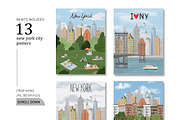New York Print Creator, Scene, a Person Illustration by AlineArtStore (Thumbnail 12 of 15)