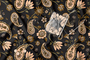 Ethnic Paisley Floral Pattern, a Pattern Graphic by StudioGlouna (Thumbnail 9 of 9)