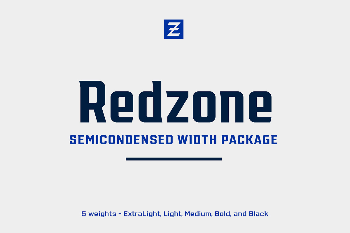 Redzone Display – SemiCondensed, a Font by VarsityType® (Photo 1 of 10)