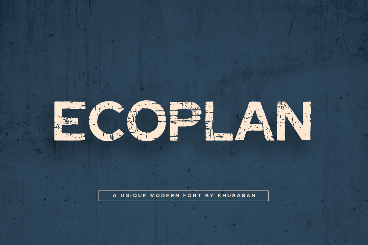 Ecoplan, a Sans Serif Font by khurasan (Photo 1 of 5)