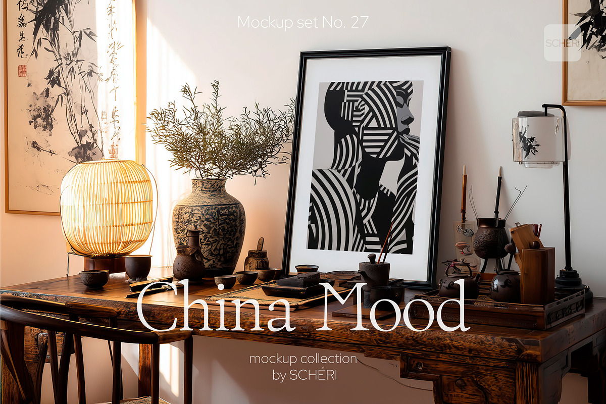 CHINA MOOD | Frame mockup set, a Household Mockup by SCHÉRI (Photo 13 of 13)