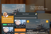 Rubyonic - Mobile PSD UI pack, a Graphic by Audacitus (Thumbnail 4 of 5)