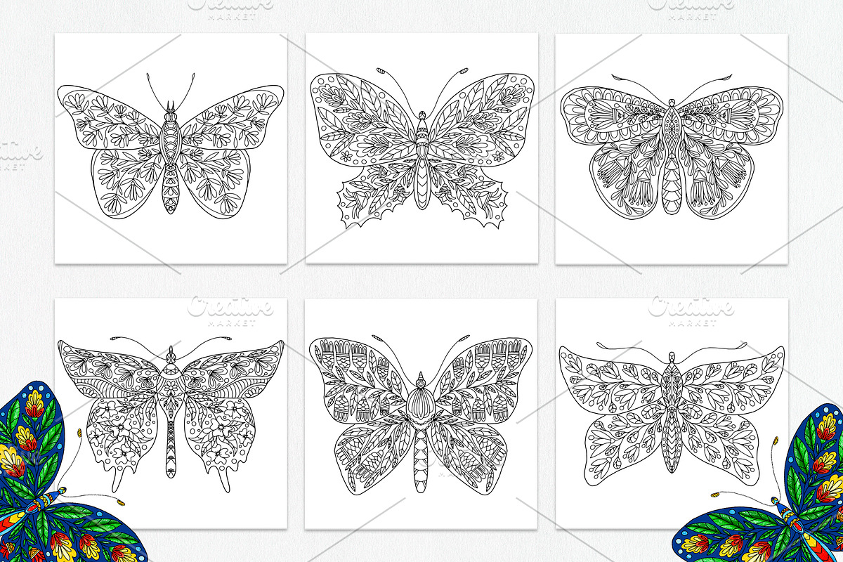Butterflies with floral ornaments, a Brushes & More by dnapslvsk (Photo 2 of 5)