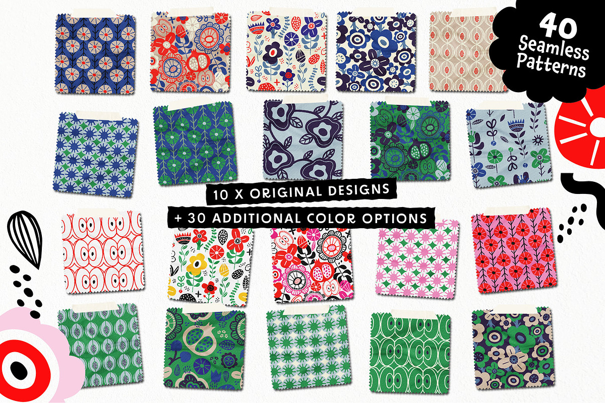 Big Folky Bundle 4 in 1 Vector Set, a Pattern Graphic by rouxsupplyco (Photo 21 of 27)