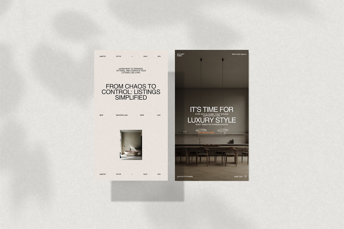 Real Estate Instagram Template Kit, a Social Media Template by Prapti Design (Photo 4 of 10)