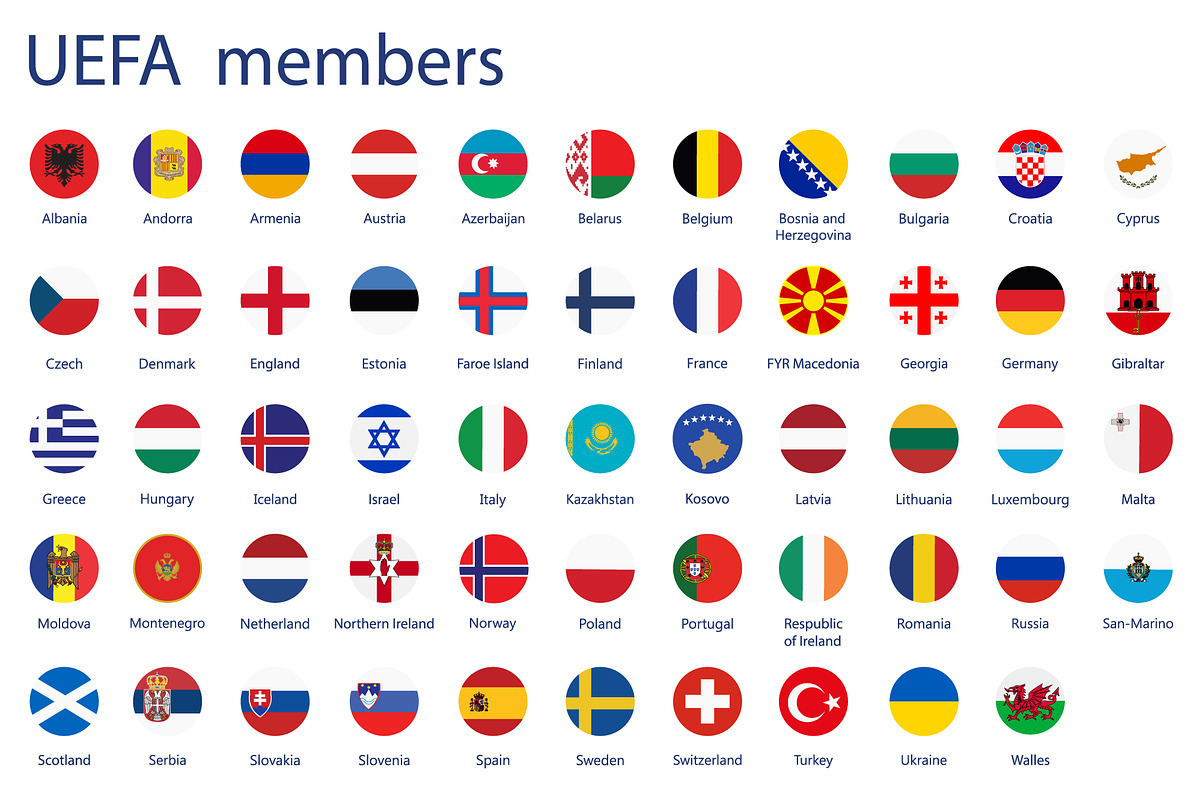 European country flags+UEFA, a Graphic by Viktorijareut (Photo 2 of 2)
