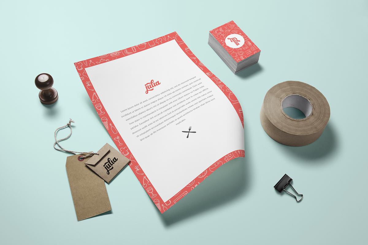 JULIA- Brand Identity Pack, a Product Mockup by Laurentiu Cotet (Photo 2 of 3)