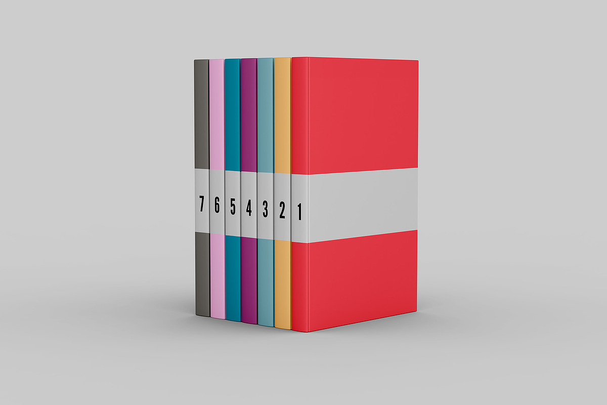 Books Set Mockup - 10 views, a Books & Magazine Mockup by Illusiongraphic (Photo 8 of 21)