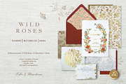 Wild Roses, a Decorative Illustration by olga.korneeva (Thumbnail 1 of 24)