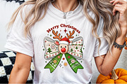Merry Christmas Deer With Bow PNG, an Illustration by Sublimation Artist (Thumbnail 3 of 9)