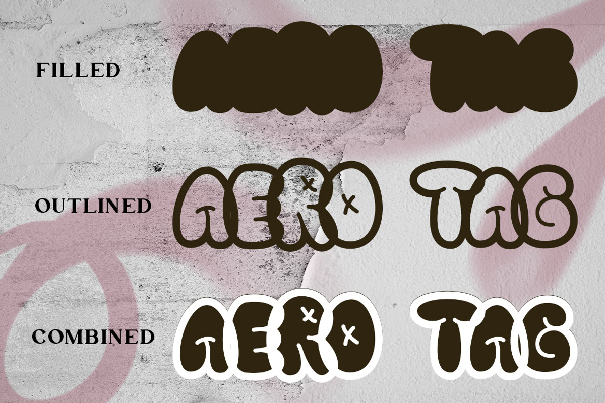 Aero Tag - Graffiti Font and Brushes, a Sans Serif Font by Angin Studio (Photo 5 of 16)