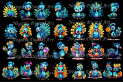 Watercolor Cute Peacock Clipart, an Object Graphic by Negarin Digital Art (Thumbnail 4 of 11)