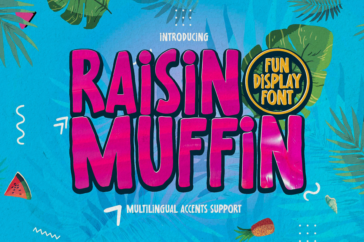 Raisin Muffin - Fun Display Font, a Font by Gassstype (Photo 1 of 8)