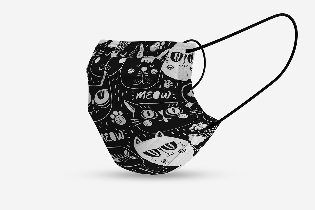 Face Mask Mock-up_03, a Mask Mockup by Mila (Photo 8 of 9)