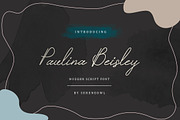 Calligraphic Script Font - Paulina B, a Script Font by sereneowl (Thumbnail 1 of 4)