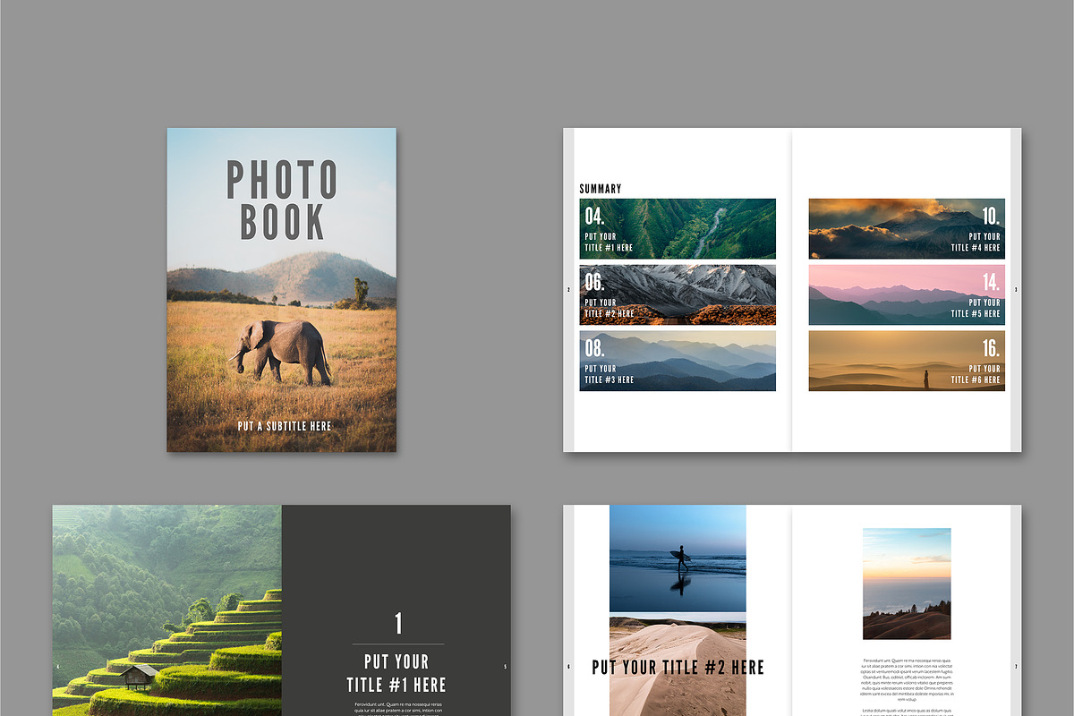 Photography Album Book Layout, a Brochure Template by tomsarraipodesign (Photo 2 of 2)