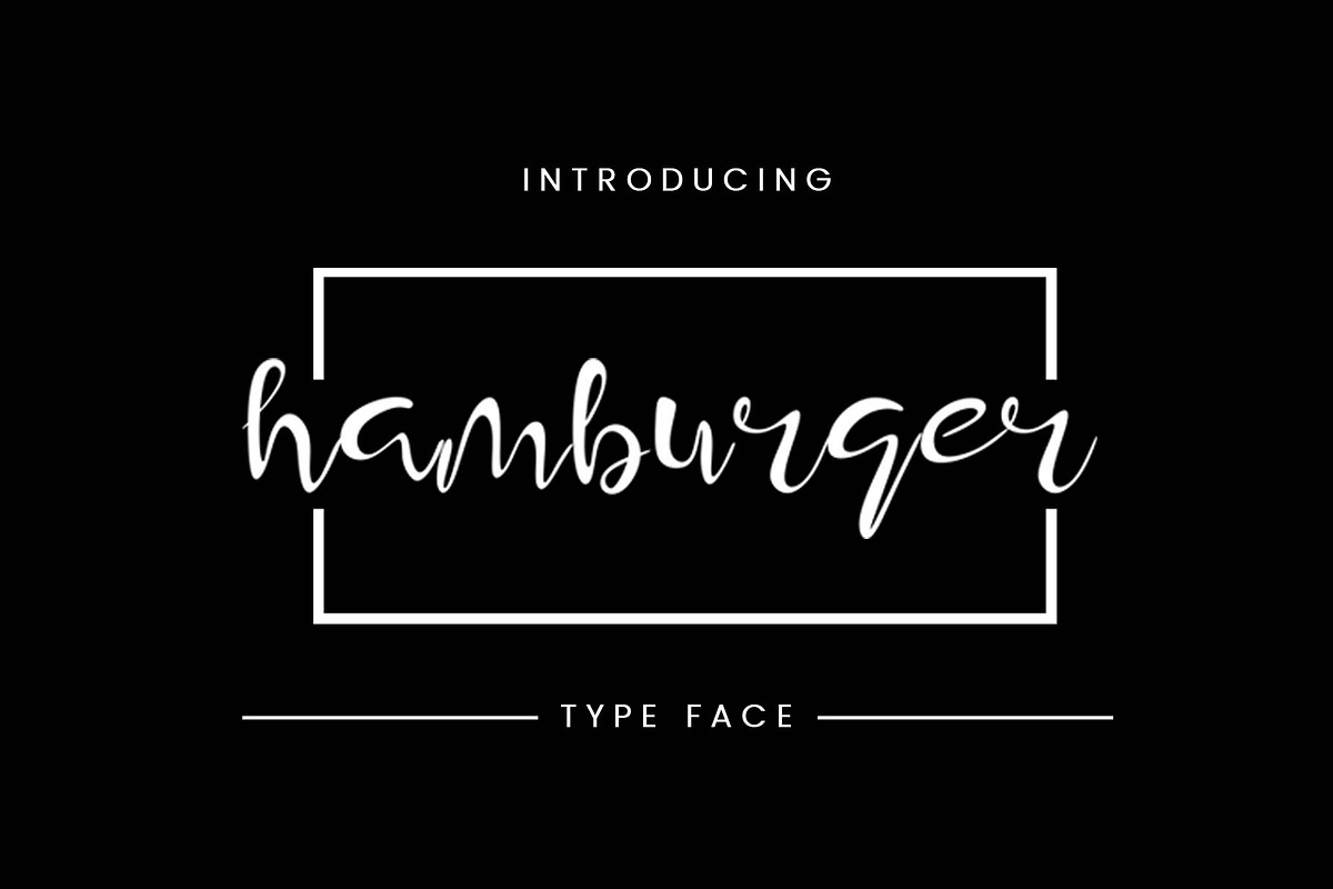 Hamburger Font
