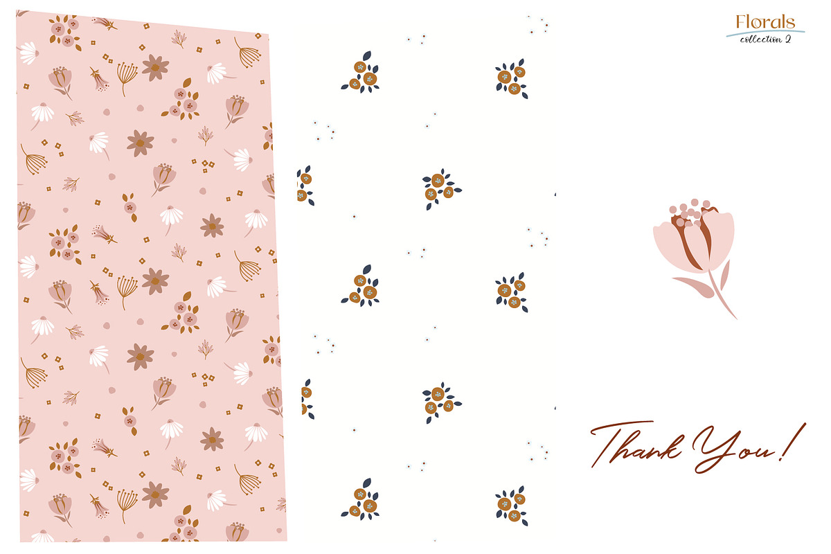 Meadow Florals - Seamless Patterns, a Pattern Graphic by Milky April (Photo 7 of 7)