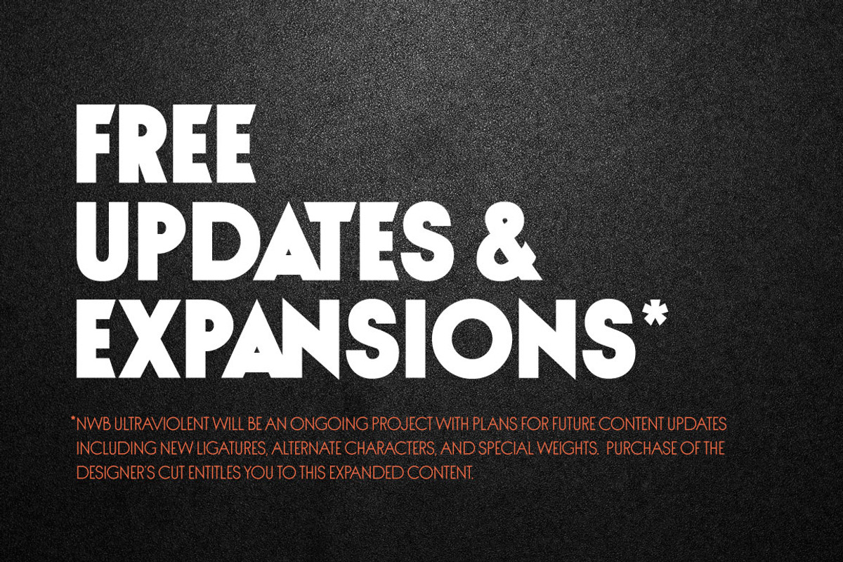 NWB UltraViolent – Designer's Cut, a Sans Serif Font by Nowheresburg (Photo 12 of 12)