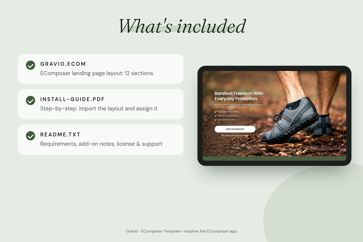 Gravio - Shopify EComposer Template, a Shopify Template by Boost Convert (Photo 3 of 11)