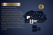 1000 Branding Kit Blue Gold, a Branding & Logo Template by CopertiniStudio (Thumbnail 5 of 9)