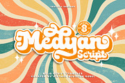 Medyan Script, a Script Font by Vintage Division (Thumbnail 1 of 10)